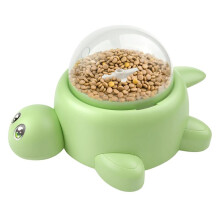 Pet Puzzle Feeder Toy, Turtle Treat Food Dispenser for Cat Dogs, Interactive Slow Feeding Toy & Auto Snack Dispenser