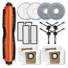 Replacement Accessories Kit for  X20 Max/X20 Pro Roller Robot Vacuum Parts, TriCut Main Brush HEPA Filter Mop Bags