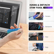 4PCS Little Ouchies Pain Fidget Stim Tool Spiky Sensory Fidget Toys , Grippie Keychain for Anxiety Stress Relief