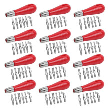 12 Sets Cutter, Stamp Carving Tools, Block Printmaking Kit with Assorted Cutting Blades, for Sculpture Crafting DIY