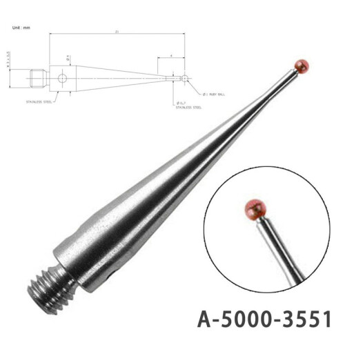 1pc CMM Touch Probe with 1mm  Tips A-5000-3551 M3 Thread for CNC Machine Tool Probes 2