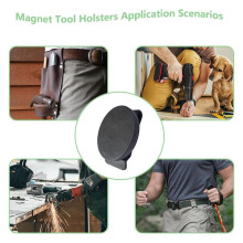 Magnet Tool Holder Strong Tool ,Magnet Tool Belt Clip,Clip- Belt Magnet for Hammer, Screws, Pliers, Screw Driver 2 Pcs