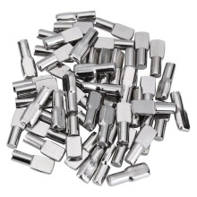 5Mm Kast Plank Ondersteuning Pinnen  Vorm Metalen Plank Pinnen voor Planken, 100 Stuks Zilver Kleur