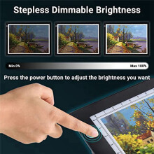 A4 LED Light Pad,USB Powered Drawing Board,Adjustable Brightness Tracing Box perfect for Diamond Painting, Weeding Vinyl