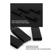 20 Pcs Metal Belt Clip Buckle Spring Hook Belt Clip with 20 Pairs Rivets for Belt Bag Leather DIY (Black)
