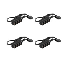 4X Buchse D-Tap B Typ Power Dtap Tap Auf 4 Buchse P-Tap Ptap Hub Adapter Elektrischer Splitter für Fotografie Power Zubehör