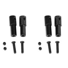 4 Piezas Accesorios de Adaptador de Eje de Eje Trasero de Metal para WPL D12 C14 C24 C34 B24 B36 MN D90 D91 MN99S Piezas de Coche RC