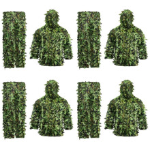 4X Sticky Flower Bionic Leaves Tarnanzug Jagd Ghillie Anzug Woodland Camouflage Universal Camo Set (B)