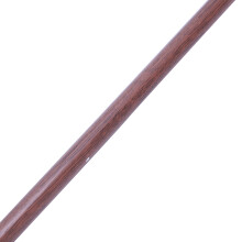 3X Tiges de Poteau de Rail de Rideau de Tension de Voile Nette Télescopique à Ressort Extensible, 55-90cm, Couleur Bois