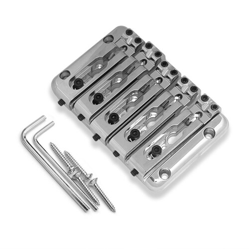 Pont de basse à 5 cordes amélioré, métal Stable,-Argent