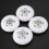 8 Pack Inline Skate Wheels Beginner's Roller Blades Replacement Wheel with Bearings 70mm White 3