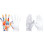 Women Golf Gloves Sweat Absorption Polyester Fabric-grey 19 3