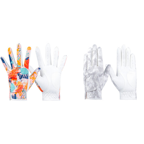 Women Golf Gloves Sweat Absorption Polyester Fabric-grey 19 2