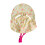 Fashion Flower Pattern Pet Hat With Adjustable Strap-Yellow S 1