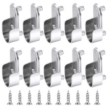 10 Pieces Modern Alloy Closet Hook for Secure Garment Hanging
