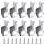 10 Pieces Modern Alloy Closet Hook for Secure Garment Hanging 1