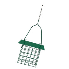 Hanging Dark Square Wild Bird Dispenser Animal Proof For-Green