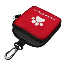 Accessoire multifonctionnel de dressage de chien avec sac-Rouge