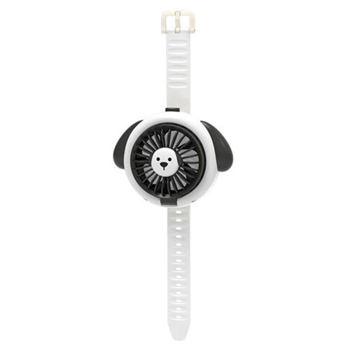 Portable Plastic Wristband Fan with Adjustable Breezeing-White