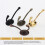 5 Piece Modern Single Hook Set Strong Zinc Alloy-Black 2