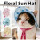 Chapeau de soleil élégant pour animaux de compagnie, avec-Bleu S 3