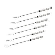 6Pcs Modern Stainless Steel Small Fork Perfect for Home and