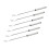 Petite fourchette moderne en acier inoxydable, 6 pièces, 1