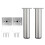 2 Stück Universals Möbelstützbeine,-15cm Sandsilber 1