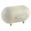 Elegant Metal And Plastic Bread Bin Keep Food Freshness-White 1