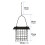 Attractive Dark Square Wild Bird Dispenser Great For-Black 4