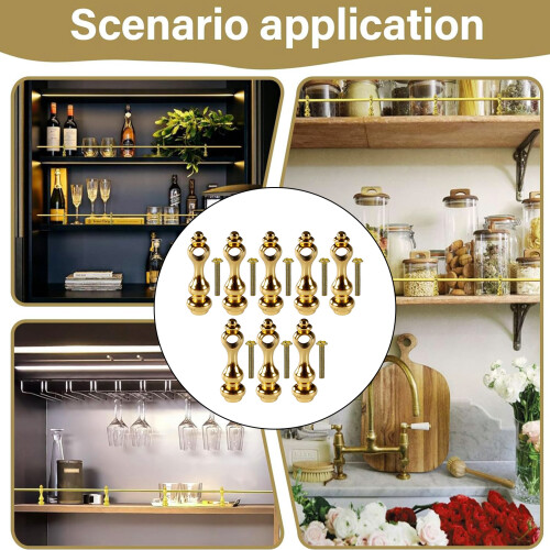 10pcs Premium Railing Mounts For Securing Glass Panel In Wine 2