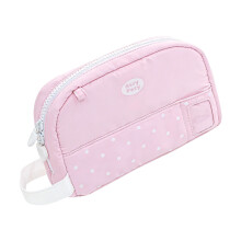 Large Capacity Pencil Case With Trendy Dots Design Spacious-ok