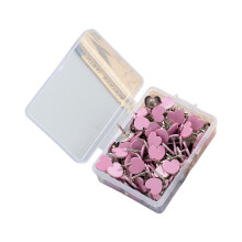 100 Pieces Heart Thumb Tacks Push Pins Excellent For Office-2