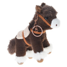 Elegant Furry Small Horse Key Supervisor With Treated-Black