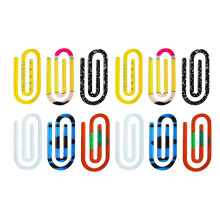 12 Stück lebendige Lesezeichen-Clips aus Acryl, perfekt zum