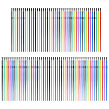 100PCS Colorful Plastic Painting Brushes For-16cm mixed color