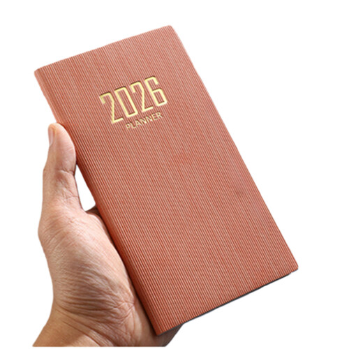 User Friendly A6 Notebook Planner For Daily Planning-Pink