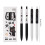 4-teiliges, leichtes 0,5-mm-Gelschreiber-Set mit 3
