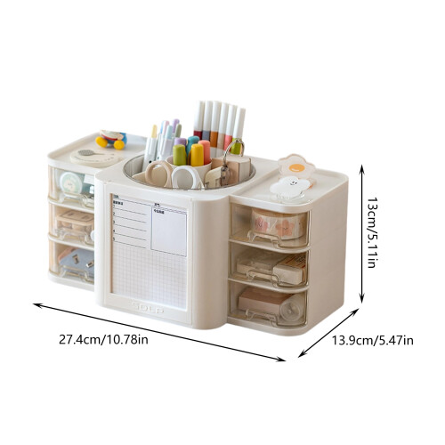 Schreibwarenhalter, Becher, Stifte, Bleistifte, Organizer,-Weiß 1