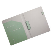 Professioneller Dokumenten-Organizer aus PU-Leder,-wumai grün