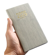 Lightweight A6 Notebook With Elegant Cover And- off white.