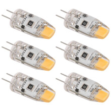 6PCS G4 LED Bulb 12V  Dimmable COB LED G4 Bulb 1.5W 360  Angle To Replace 15W Halogen Lamp (Warm White)
