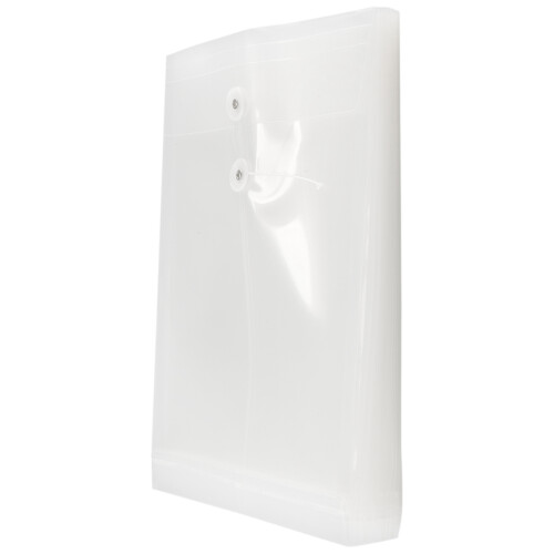 12 Pack Clear Plastic Envelopes  Envelopes Expandable Files Document Folders with Button & String Tie Closure A4