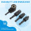 Right Angle Drill Adaptor,4-In-1 Impact Drill Bit Extension,360 Rotatable 1/4 3/8 1/2In Impact Grade Socket Adapter Set 9