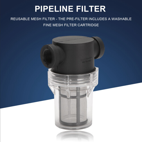 Garden Pond Inline Mesh Strainer Water Pump Filter Irrigation High Flow Pipeline Filter 1