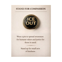 Stand for Compassion Elegant Sympathy Pin Badge Metal Brooch-A