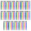 100 stuks plastic doe-het-zelf-8cm gemengde kleur 1