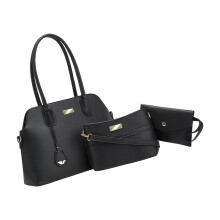 3-teilige Unterarmtaschenkollektion, Schultertasche für-Schwarz