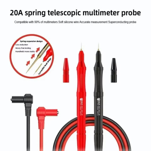 BES BST-951 20A Spring Multimeter Pen with Replaceable Thin Tip Needle for Digital Multi Meter 2