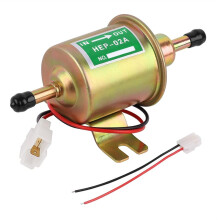 Universal Electric Fuel Pump Kit 12v Low Pressure with Fuel Filter 5/16" ID Fuel Replacement for Carburetor Lawn